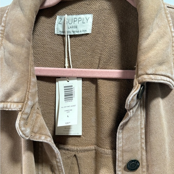 Z Supply Oversized Mineral Wash Button-Up Shirt Jacket Shacket L New 🆕 - Picture 2 of 3